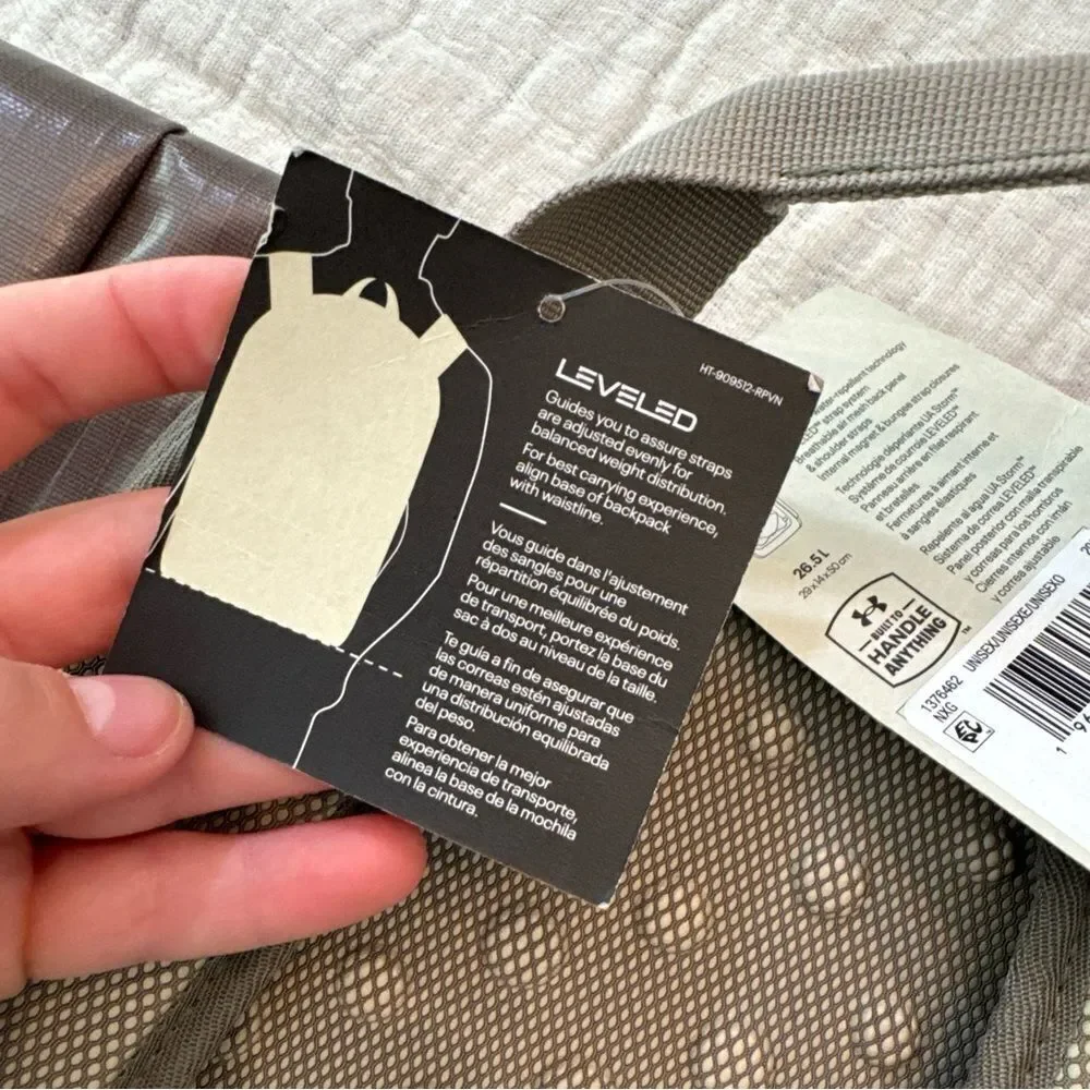 $200 Under Armour Storm Backpack Summit Brown Waterproof Roll Top Magnetic Close